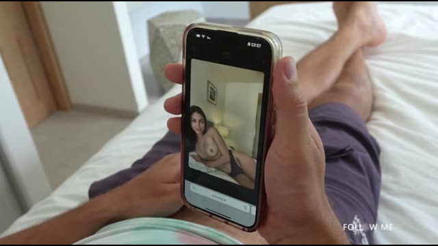Russian Girl Catches Guy Masturbating and Continues Sex with Him in Every Position