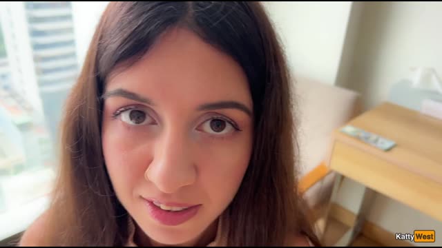 Russian maid earns money at a hotel by providing intimate services to a client