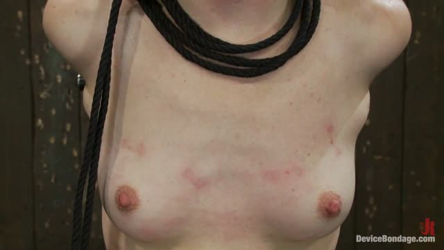 Young redhead girl in an explicit BDSM scenario — high-quality video for free