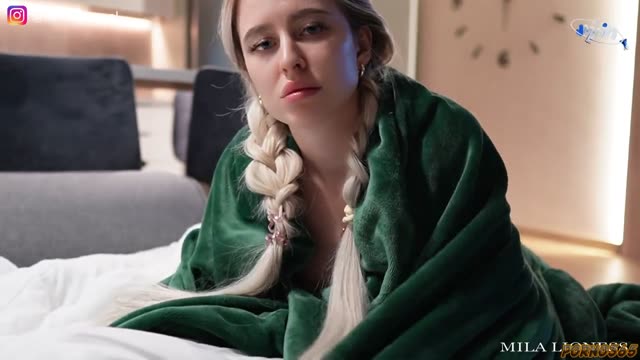 Pretty stepsister takes it from her brother and is left with his cum on her panties.